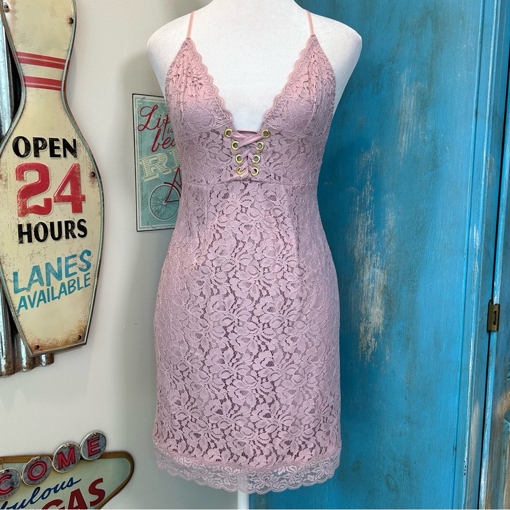 Victoria's Secret Pink Lace Dress